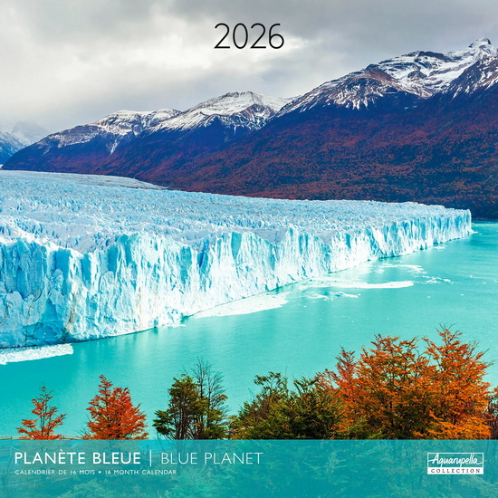 Calendrier 2026 Planète bleue 30x30cm