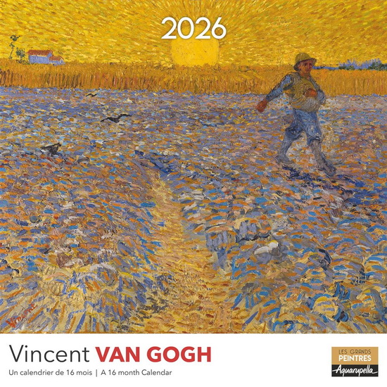 Calendrier 2026 Van Gogh 30x30cm