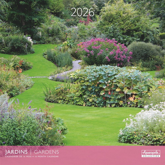 Calendrier 2026 Jardins 30x30cm