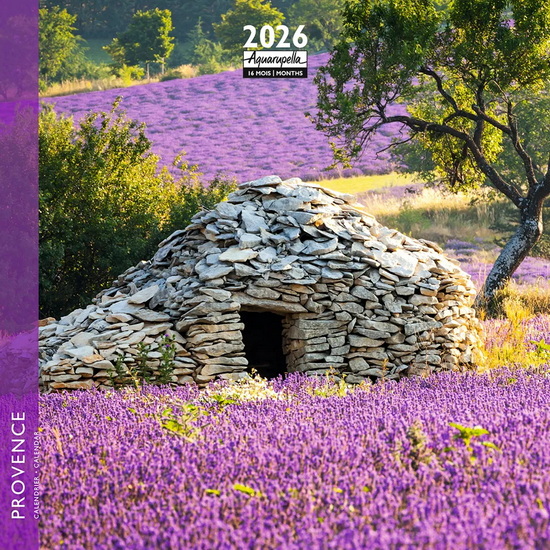 Calendrier mini 2026 Provence 16x16cm