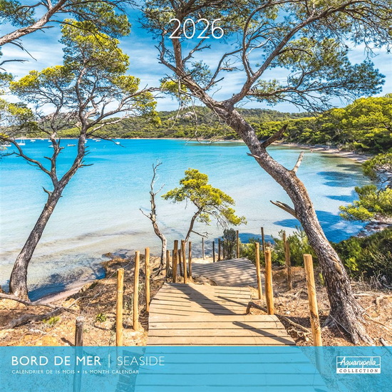 Calendrier 2026 Bord de mer 30x30cm