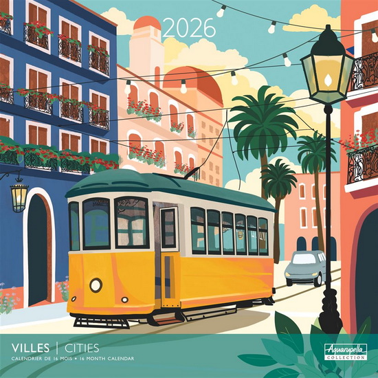 Calendrier 2026 Villes 30x30cm