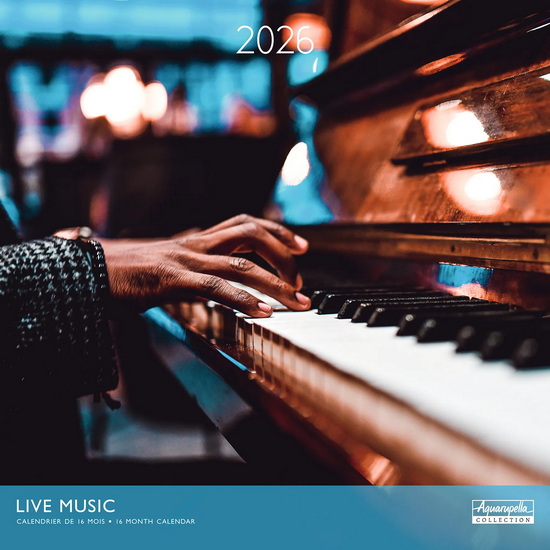Calendrier 2026 Live Music 30x30cm