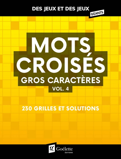 Mots croisés #04 Gros caractères - COLLECTIF