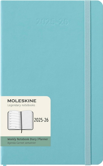 Agenda 2026 Moleskine 18M 1s/2p Rigide Large Aigue-Marine