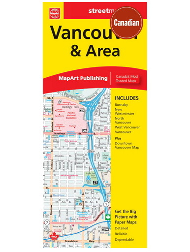 Vancouver & Area Map (BC) - COLLECTIF