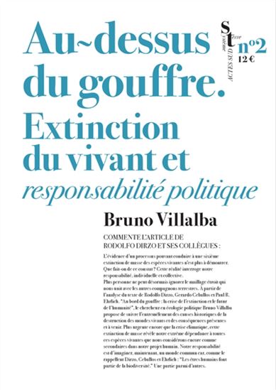 Au-dessus du gouffre : extinction du vivant et responsabilité politique - BRUNO VILLALBA