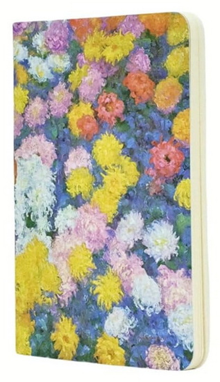 Cahier ligné A6 Monet Chrysanthèmes 80p
