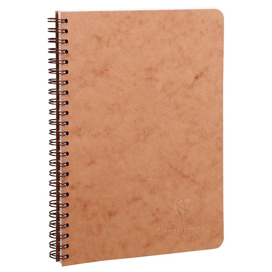 CAHIER AGE BAG - LIGNÉ, RELIURE À SPIRALE, A5 Rouge