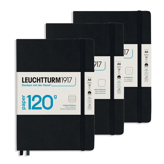 CARNET DE NOTES 120 G Noir pointille