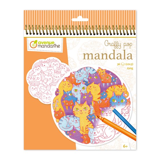 GRAFFY POP MANDALA : PÊLE MÊLE CHATS