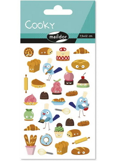 AUTOCOLLANT *COOKY* PATISSERIES 1PL