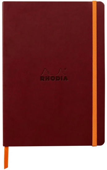 CARNET À COUVERTURE SOUPLE A5 Lie De Vin ligne