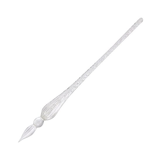 STYLO EN VERRE SOUFFLÉ À LA MAIN - TRANSPARENT