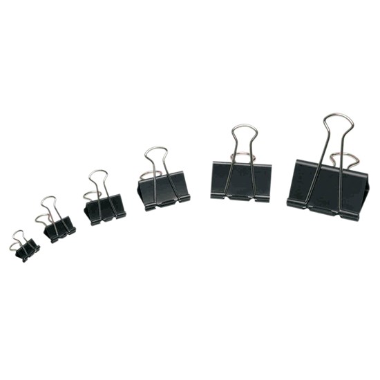 PQT. 12 PINCE-NOTES - NOIR, 2 PO