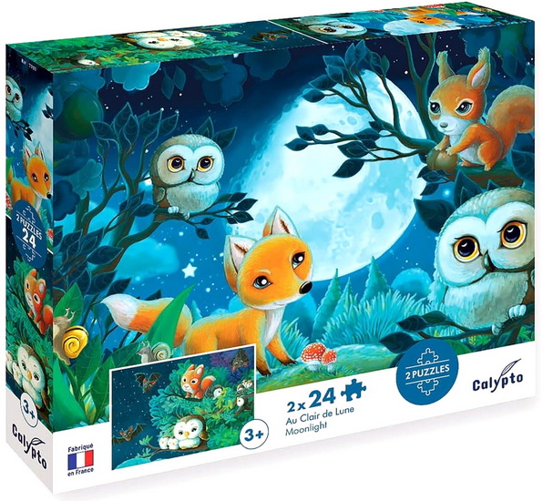 CASSE-TÊTES POUR ENFANT - AU CLAIR DE LUNE, 2 X 24 PIÈCES
