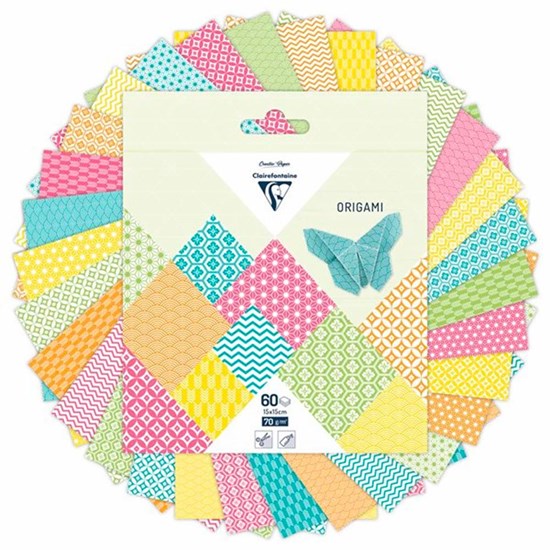 PAPIER ORIGAMI - AUTOMNE, 15 X 15 CM