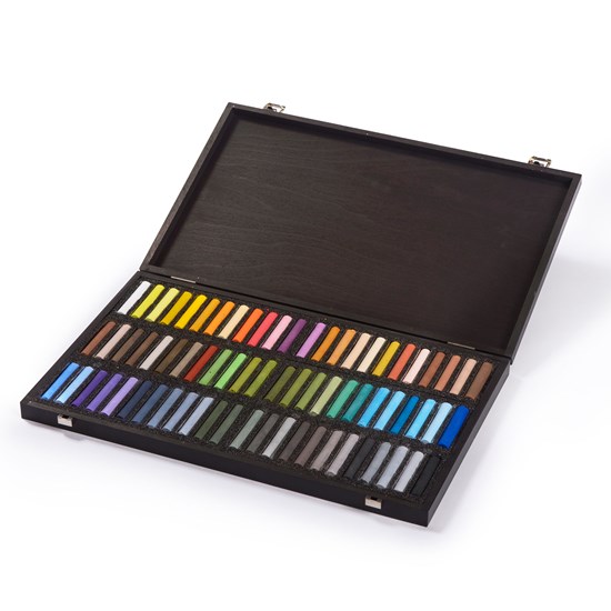 COFFRET EN BOIS 72 PASTELS - PAYSAGE