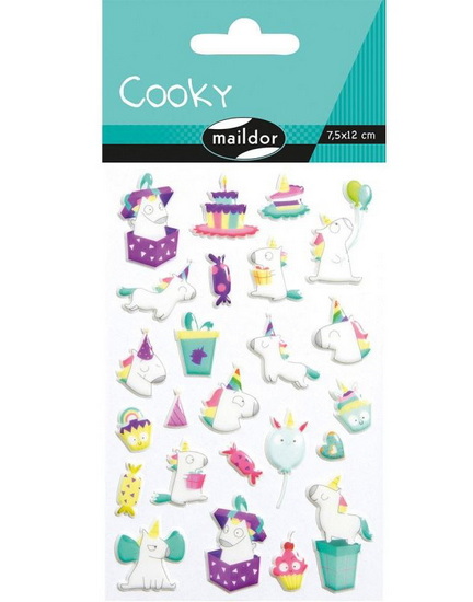 AUTOCOLLANTS *COOKY* LICORNES