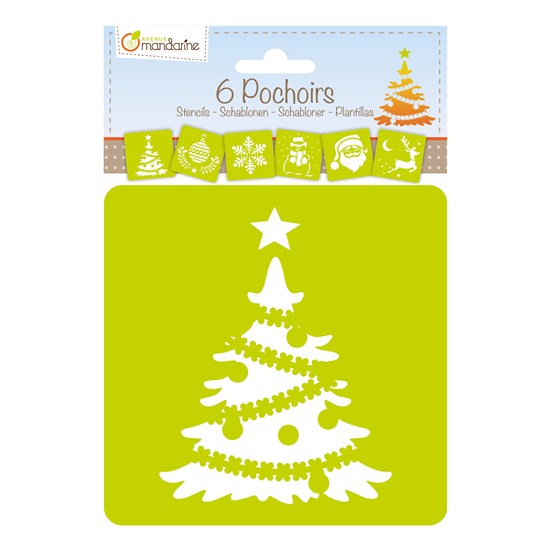 ENS. 6 POCHOIRS - NOËL 1