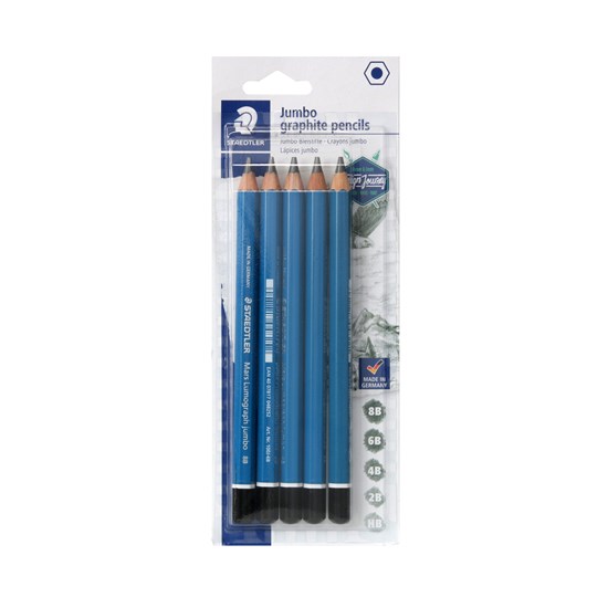ENS. 5 CRAYONS GRAPHITE LUMOGRAPH