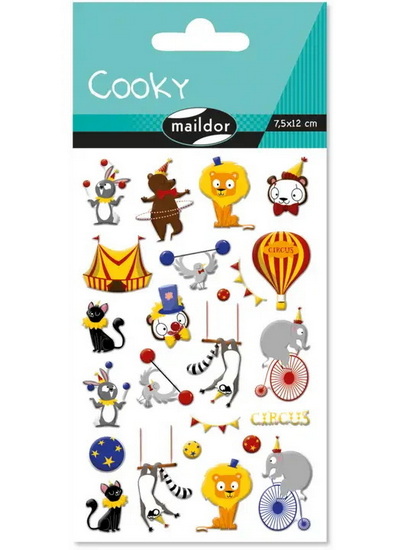 AUTOCOLLANTS COOKY - CIRQUE