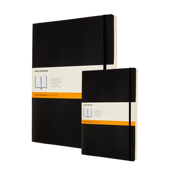 CARNET CLASSIQUE - LIGNÉ, COUVERTURE SOUPLE - ROUGE ÉCARLATE - 13 X 21 CENTIMÈTRES