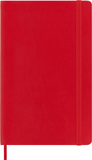 CARNET CLASSIQUE - UNI, COUVERTURE SOUPLE - ROUGE ÉCARLATE - 13 X 21 CENTIMÈTRES