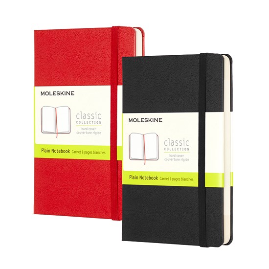 CARNET CLASSIQUE - UNI, COUVERTURE RIGIDE - ROUGE ÉCARLATE - 19 X 25 CENTIMÈTRES