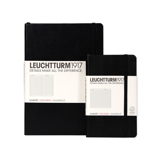 CARNET DE NOTES QUADRILLÉ FORMAT POCHE - ANTHRACITE - 225 X 315 MILLIMÈTRES