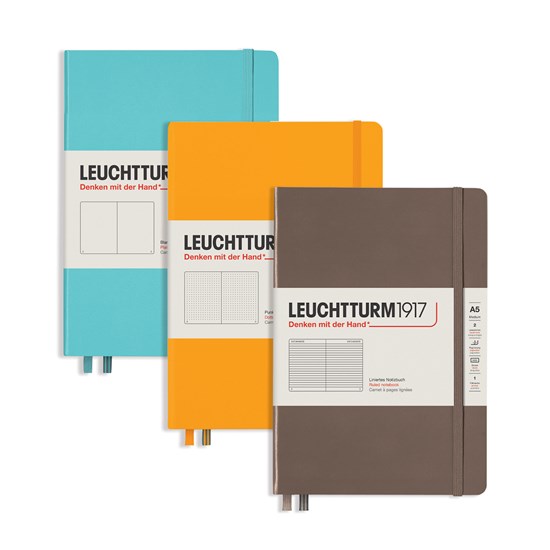 LEUCHTTURM A5 POINT.251PG PIERRE BLEUE