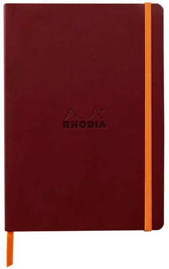 CARNET À COUVERTURE SOUPLE A5 Lie De Vin pointille