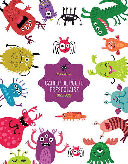 Cahier de route Préscolaire 25/26 couverture Monstres