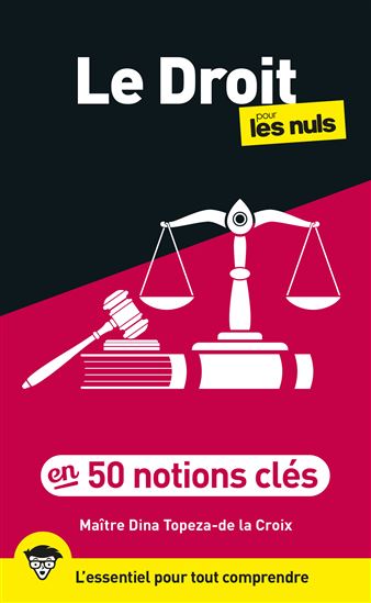 Le Droit pour les Nuls en 50 notions clés, 3e éd - DINA TOPEZA-DE LA CROIX