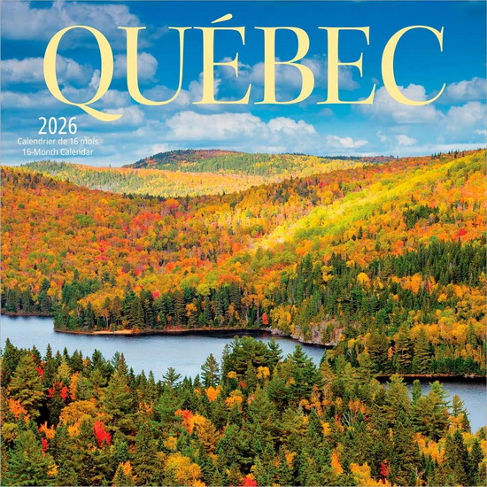 Calendrier mini 2026 Québec 16M 18x18cm