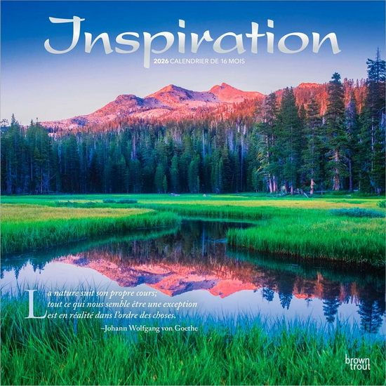 Calendrier 2026 Inspiration 16M 30x30cm