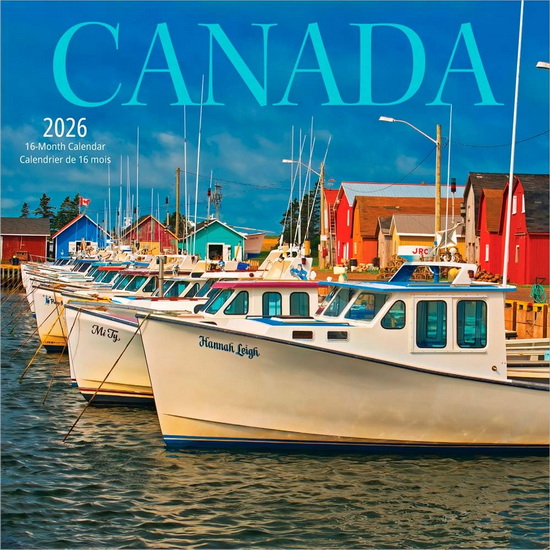 Calendrier mini 2026 Canada 16M 18x18cm