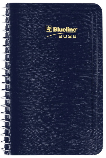 Agenda 2026 spirale bleu 6x31/2&#39;&#39; 1j/p