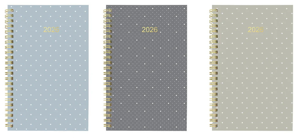 Agenda 2026 spirale Minimaliste 8x5'' 1s/2p 3AS