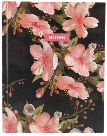 Cahier de note floral lavande ligné 192p