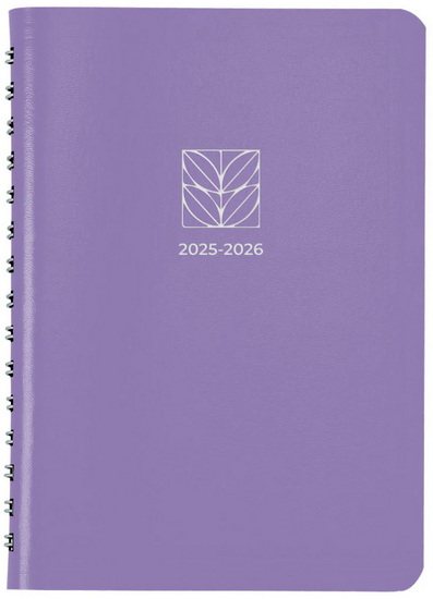 Agenda 25/26 spirale 8x5" Mauve 1s/2p