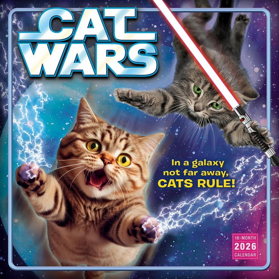 Calendrier 2026 Cat Wars 16M 30x30cm (anglais)