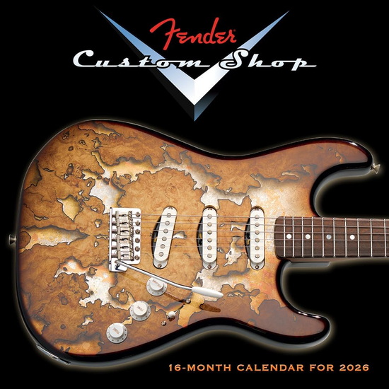 Calendrier 2026 Fender 16M 30x30cm (anglais)