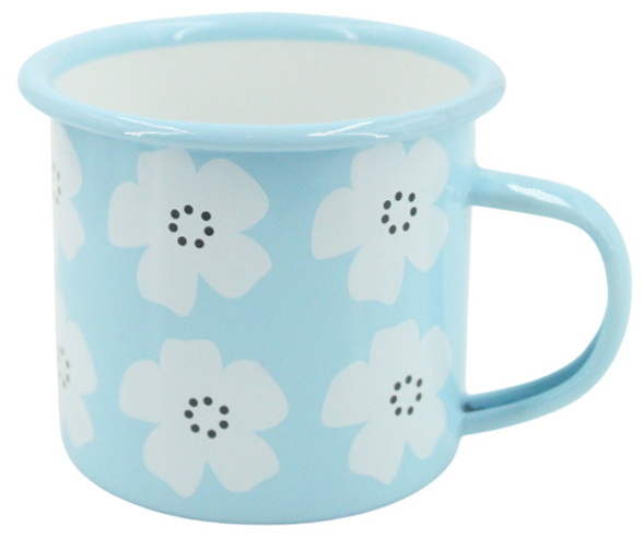 Tasse fleurs bleues