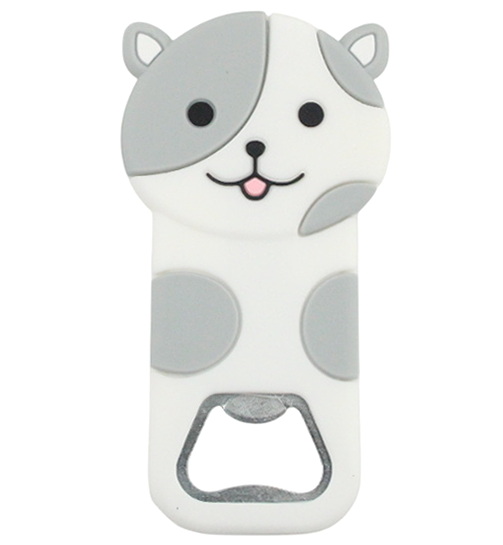 Décapsuleur chat gris