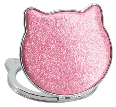 Miroir de poche chat en paillette 4AS