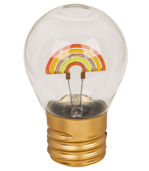 Lampe ampoule arc-en-ciel