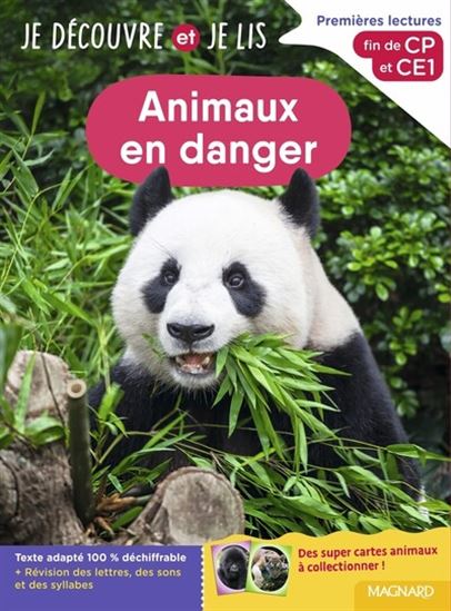 Animaux en danger : premières lectures, fin de CP et CE1 - COLLECTIF