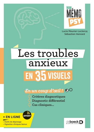 Les Troubles anxieux en 50 visuels - LUCIE LECLERCQ - SÉBASTIEN HENRARD