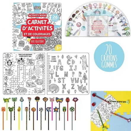 Ens. carnet d&#39;activités et coloriages